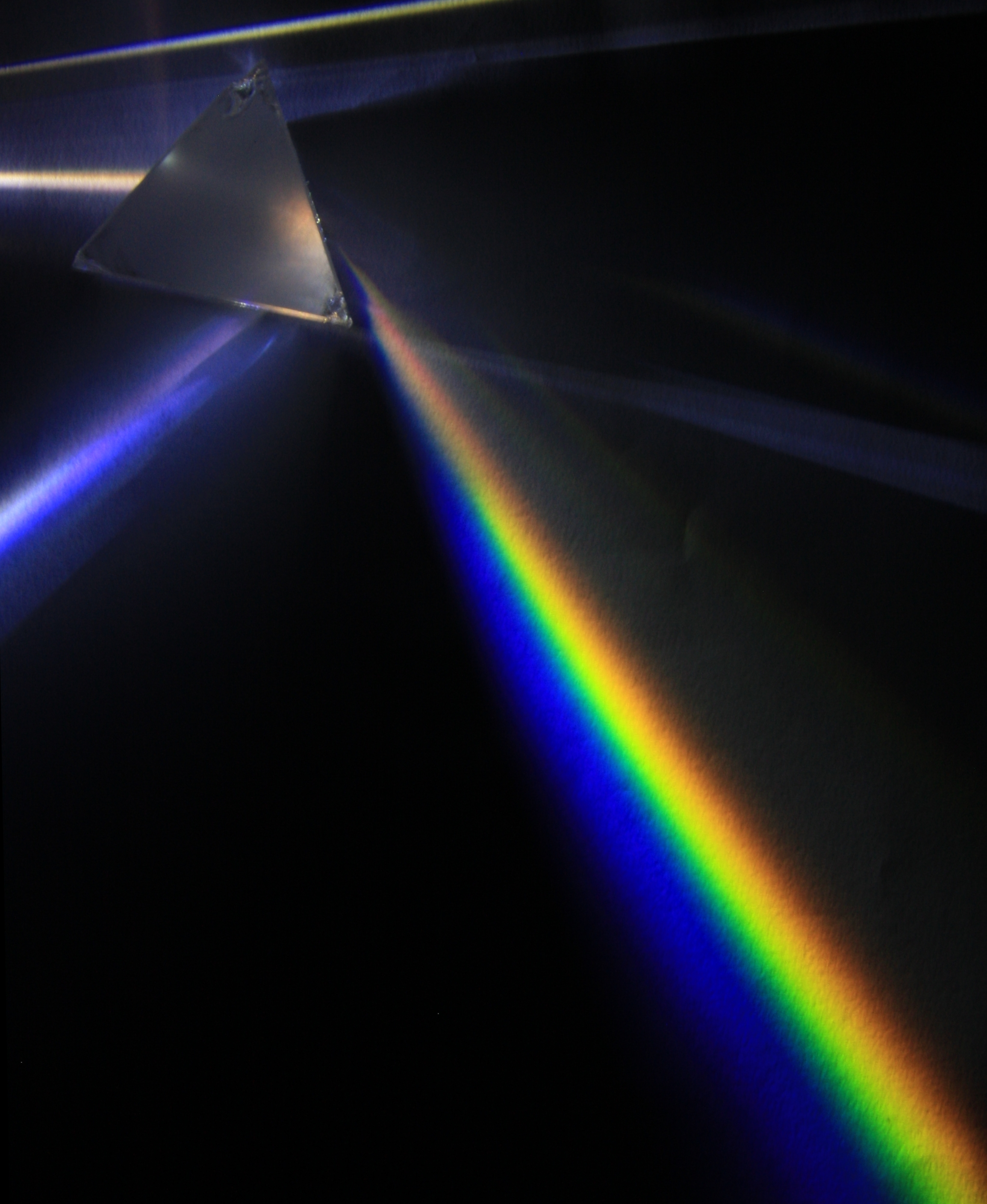 Prism refracting light, a metaphor for how different theoretical models illuminate different facets of executive function